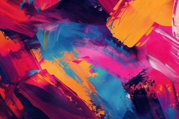 artistic abstract colorful brushstroke background vibrant paint texture digital art