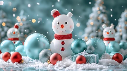 Fototapeta premium snowman