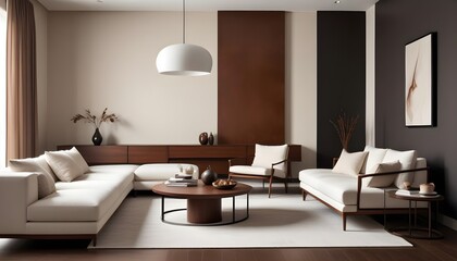 inimalist interior design style, futuristic home office, sleek furniture, state of the art technology