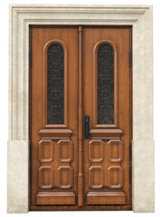 Entrance classic doors for the house