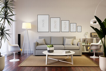 Frame wall display ratio 2:3 portrait