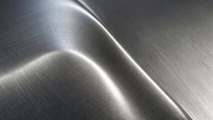 Shiny silver foil wave metal , abstract texture background