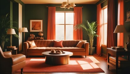 Fototapeta premium inimalist interior design style, futuristic home office, sleek furniture, state of the art technology