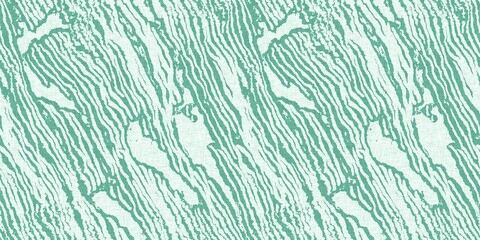 Obraz premium Aegean teal light soft wave linen pattern background. Broken line stripe border effect for rustic coastal marine surface design. 