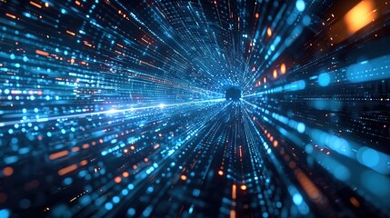 digital backdrop illustrating the seamless flow of data in contemporary it environments 