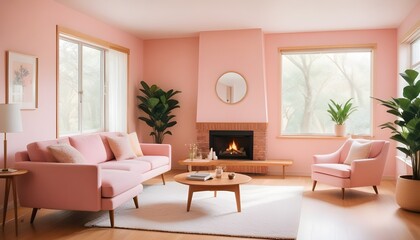 Fototapeta premium inimalist interior design style, futuristic home office, sleek furniture, state of the art technology