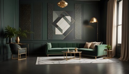 inimalist interior design style, futuristic home office, sleek furniture, state of the art technology