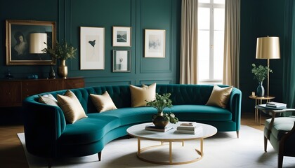 inimalist interior design style, futuristic home office, sleek furniture, state of the art technology