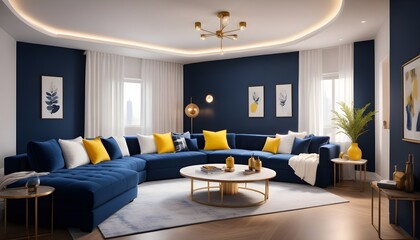 inimalist interior design style, futuristic home office, sleek furniture, state of the art technology