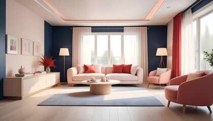 inimalist interior design style, futuristic home office, sleek furniture, state of the art technology