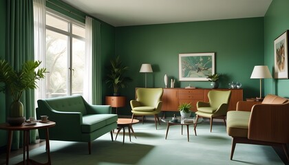 inimalist interior design style, futuristic home office, sleek furniture, state of the art technology