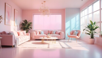 inimalist interior design style, futuristic home office, sleek furniture, state of the art technology