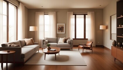 inimalist interior design style, futuristic home office, sleek furniture, state of the art technology