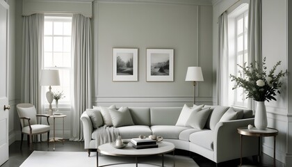 inimalist interior design style, futuristic home office, sleek furniture, state of the art technology