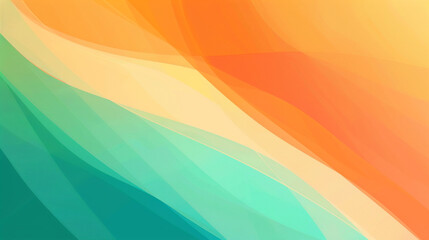 Orange and Turquoise gradient background. PowerPoint and Business background