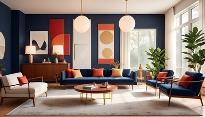 inimalist interior design style, futuristic home office, sleek furniture, state of the art technology