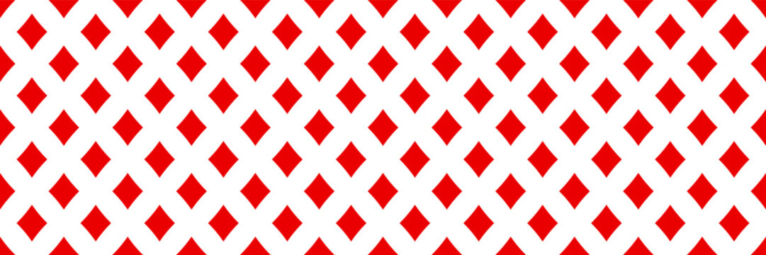 horizontal red diamond shape quadrangle seamless design for pattern and background.