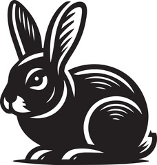 white rabbit cartoon