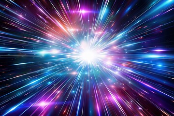 Fototapeta premium Interstellar Velocity Vortex – A Journey Through Hyperspace