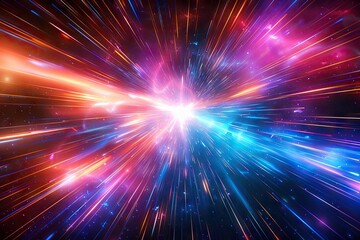 Fototapeta premium Interstellar Velocity Vortex – A Journey Through Hyperspace