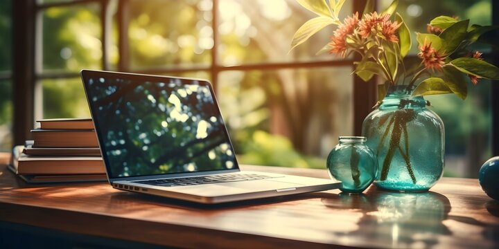 Digital Courses and E-Learning Consulting Services Banner for Online Education Technology. Concept Online Learning, E-Learning Consulting, Educational Technology, Digital Courses, Consulting Services