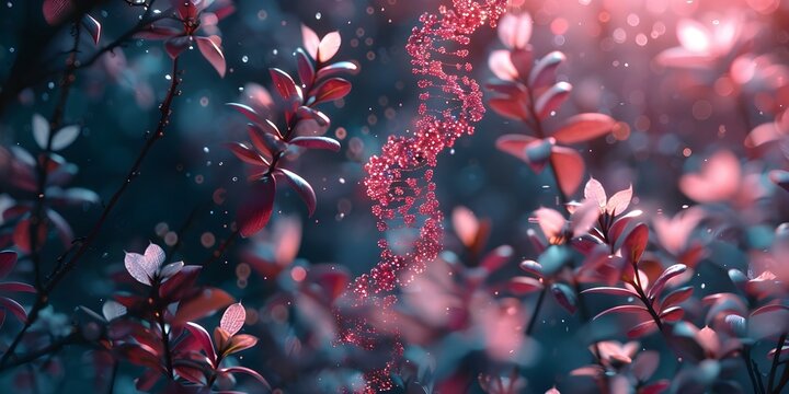 Generative Graphical Representation of DNA Changes. Concept Data Visualization, Genetic Mutations, Graph Theory, Bioinformatics, Computational Biology