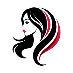 Vector template abstract logo for woman salons and shops