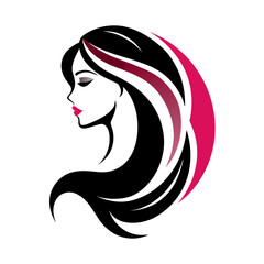 Vector template abstract logo for woman salons and shops