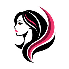 Vector template abstract logo for woman salons and shops