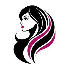 Vector template abstract logo for woman salons and shops