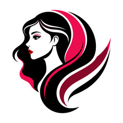 Vector template abstract logo for woman salons and shops