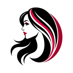 Vector template abstract logo for woman salons and shops