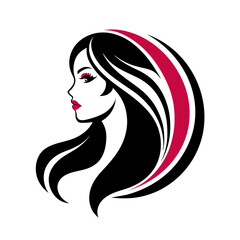 Vector template abstract logo for woman salons and shops
