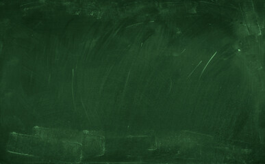 Chalk rubbed out on green chalkboard background