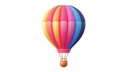 A hot air balloon is a lighter-than-air aircraft that consists of a large envelope filled with heated air.