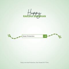 Indian Religious Festival Raksha Bandhan Creative Design. Raksha Bandhan Creative concept, Social Media Design Post Vector Template for background.  August 19. Important day ads