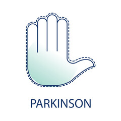 Parkinson Vector Icon - Brain Health, Tremors, and Neurology.