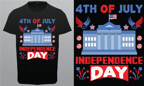 4th fo July Independence Day Royalty free vector T-shirt Design
