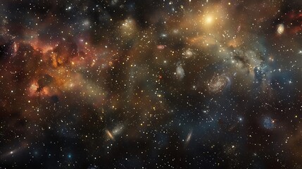 A panoramic view of the Hercules Cluster, with hundreds of galaxies scattered across the image.