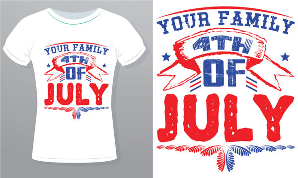 My first 4th of July or your family's 4th of July or home of the free because of the brave Roylrti free vector Design