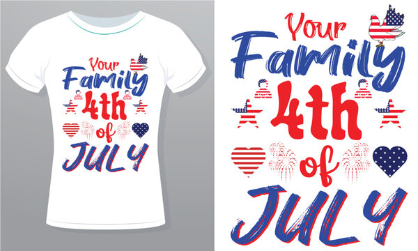 My first 4th of July or your family's 4th of July or home of the free because of the brave Roylrti free vector Design