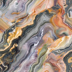 Obraz premium Seamless Warm Marble Surface with Marbling