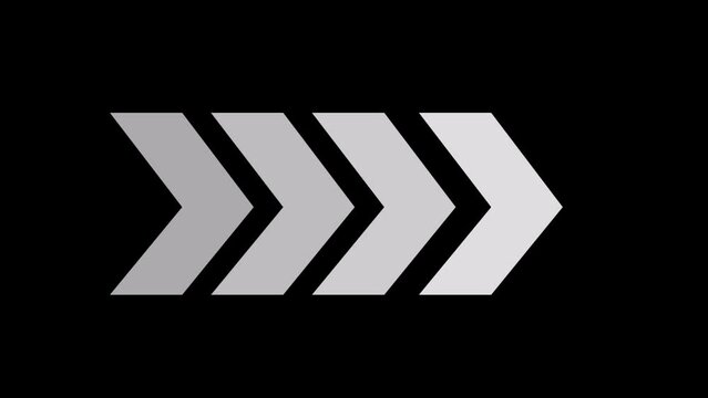 White glowing wright arrows. Glowing Arrows on a Black Background. 3d rendering glowing up arrow abstract background.