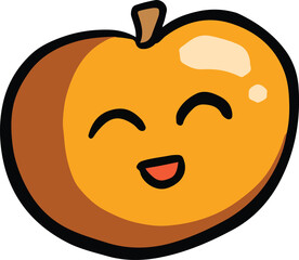 Funny Cartoon Character Tomato Illustration Logo or Mascot Vector