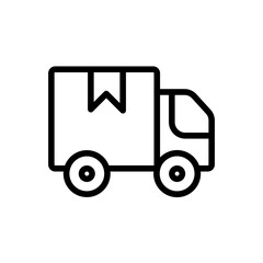 Delivery Truck Icon Ideal for Logistics and Transportation Designs
