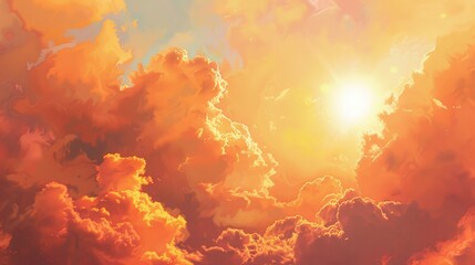 Sunshine peeping through a cloud