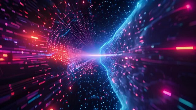 A dynamic and everchanging virtual universe where traders use advanced technology to conduct complex crypto transactions and stay ahead of the game.