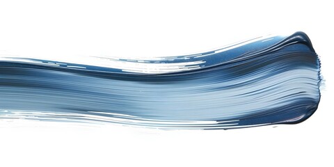 Blue Brush Stroke Texture on White Background Isolated Design Element for Makeup. Concept Makeup, Blue Brush Stroke, Texture, White Background, Design Element