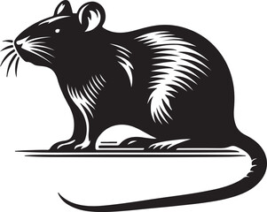 Mouse and rat, isolated mice animals set. Cute rodent characters in different poses on white background, little house pets, simple graphic. Zodiac 