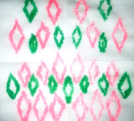 Colored Ethnic Hipster Backdrop. Paisley Silk.